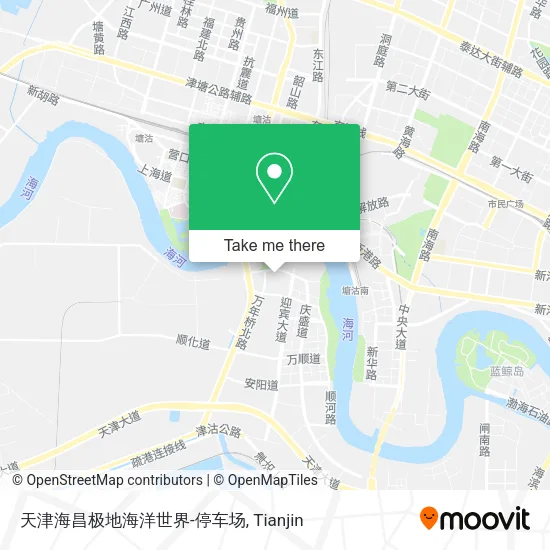 天津海昌极地海洋世界-停车场 map