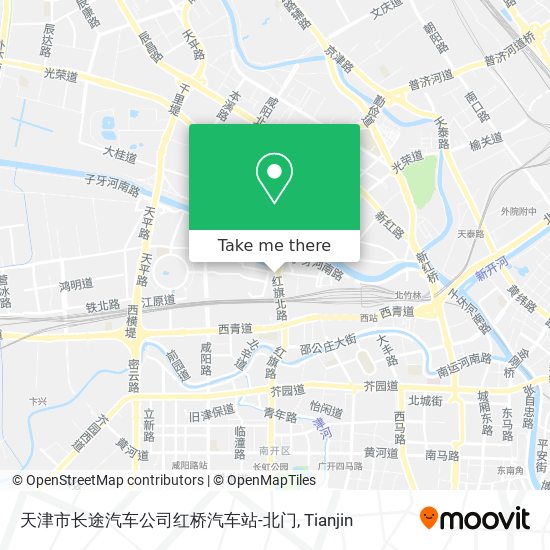 天津市长途汽车公司红桥汽车站-北门 map