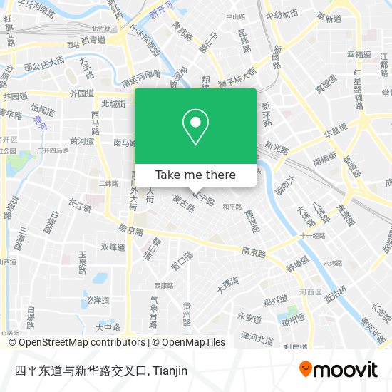 四平东道与新华路交叉口 map
