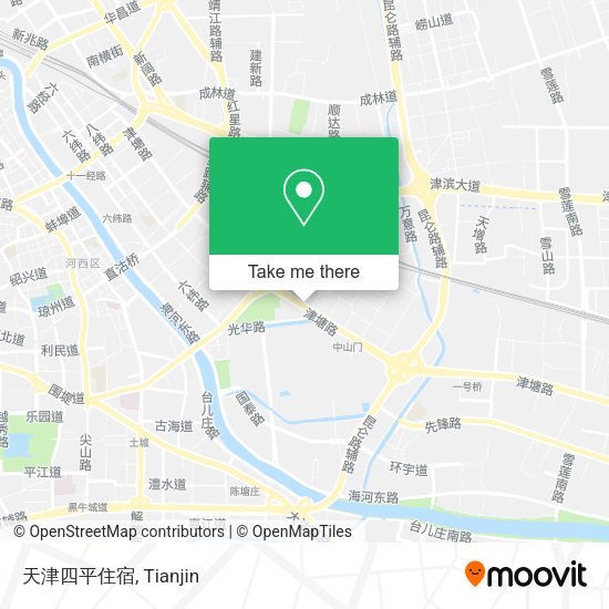 天津四平住宿 map