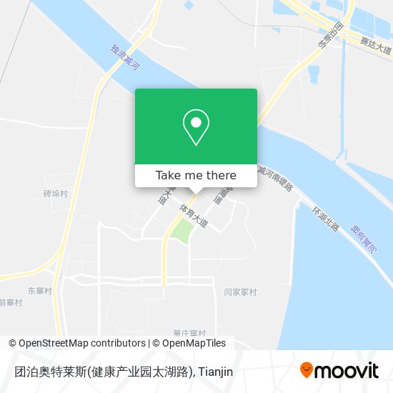 团泊奥特莱斯(健康产业园太湖路) map