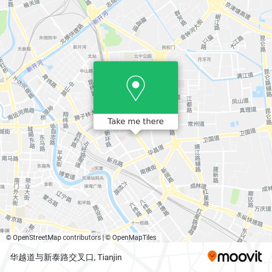 华越道与新泰路交叉口 map