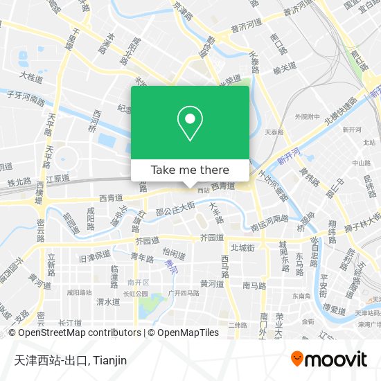 天津西站-出口 map