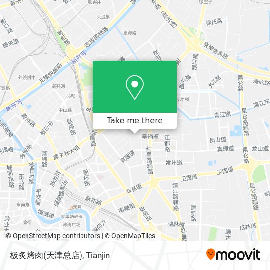 极炙烤肉(天津总店) map
