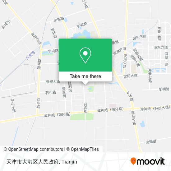 天津市大港区人民政府 map