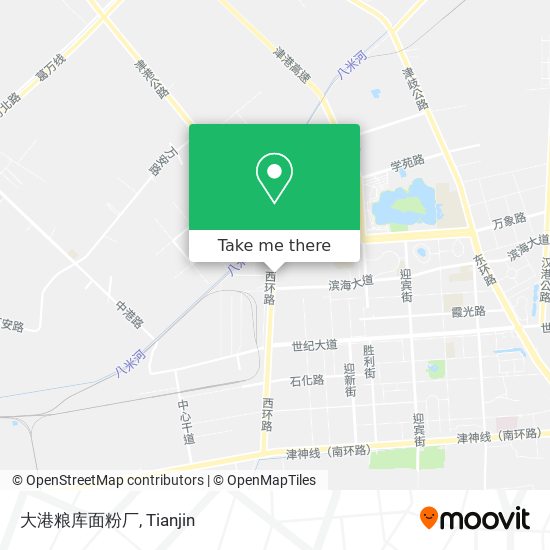 大港粮库面粉厂 map