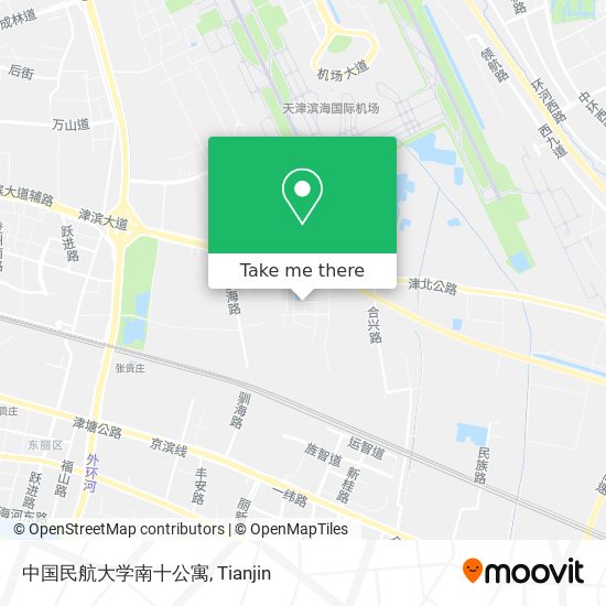 中国民航大学南十公寓 map