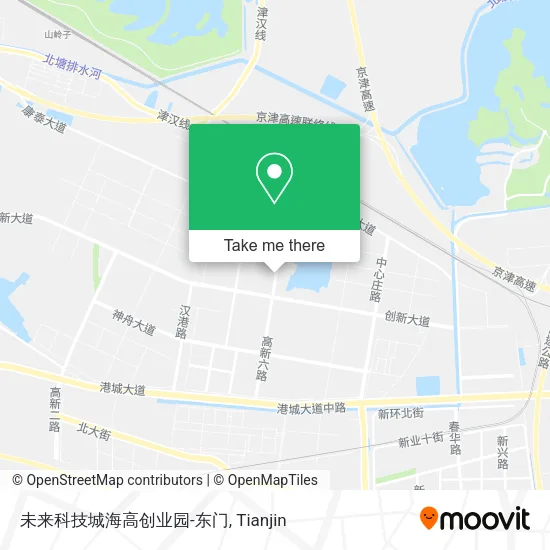 未来科技城海高创业园-东门 map