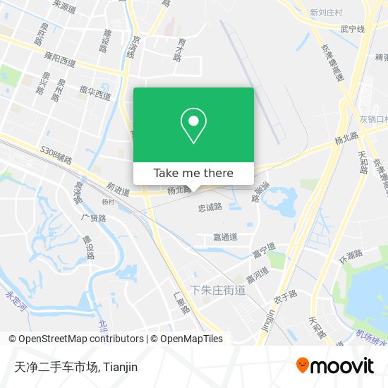 天净二手车市场 map