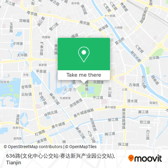 636路(文化中心公交站-赛达新兴产业园公交站) map