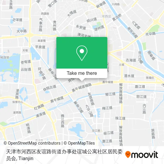 天津市河西区友谊路街道办事处谊城公寓社区居民委员会 map