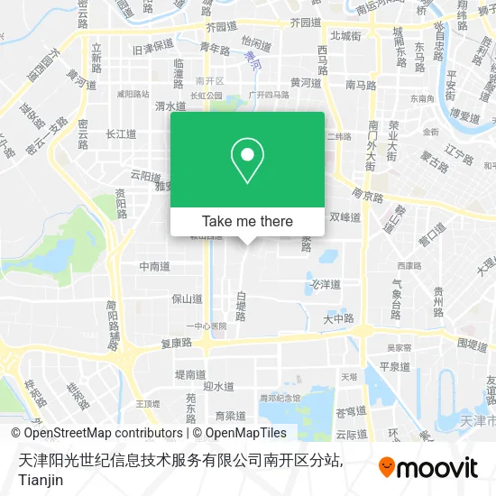 天津阳光世纪信息技术服务有限公司南开区分站 map
