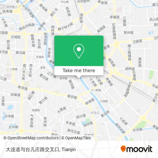 大连道与台儿庄路交叉口 map