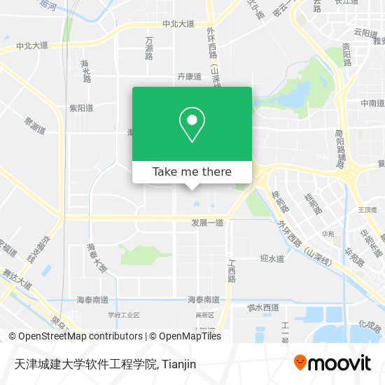 天津城建大学软件工程学院 map