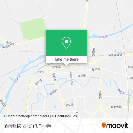 西青医院-西北1门 map