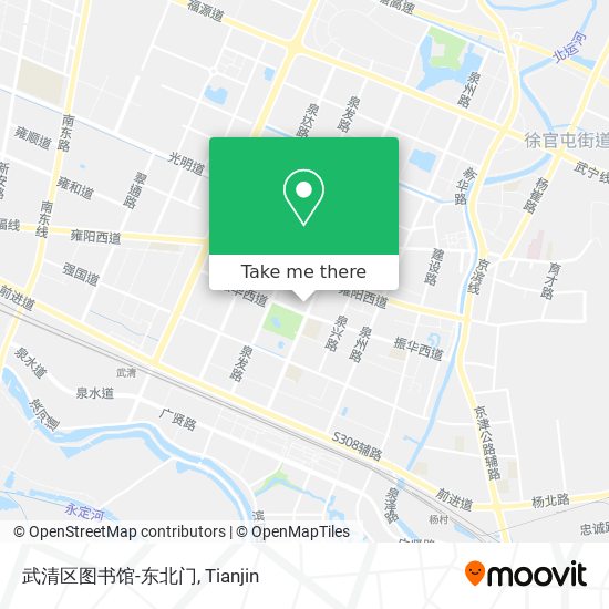 武清区图书馆-东北门 map