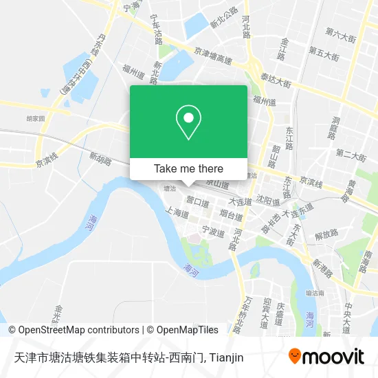 天津市塘沽塘铁集装箱中转站-西南门 map