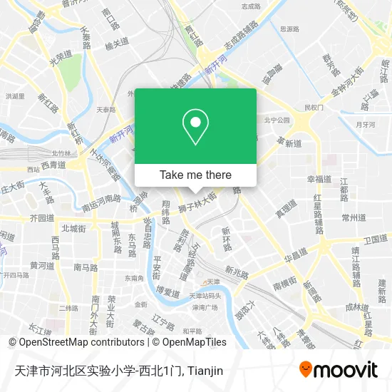 天津市河北区实验小学-西北1门 map