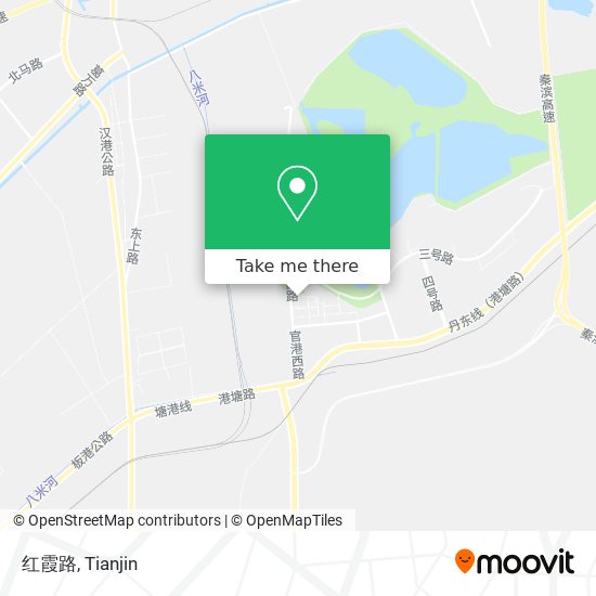 红霞路 map
