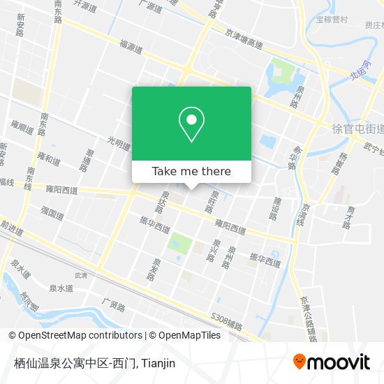 栖仙温泉公寓中区-西门 map