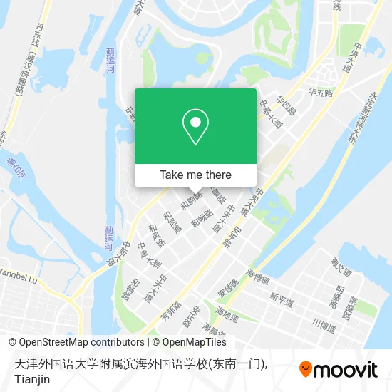 天津外国语大学附属滨海外国语学校(东南一门) map