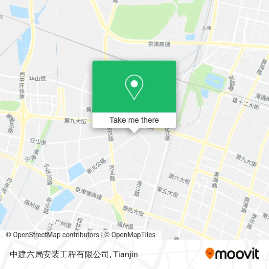 中建六局安装工程有限公司 map