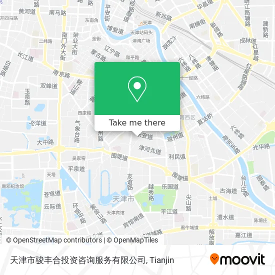 天津市骏丰合投资咨询服务有限公司 map