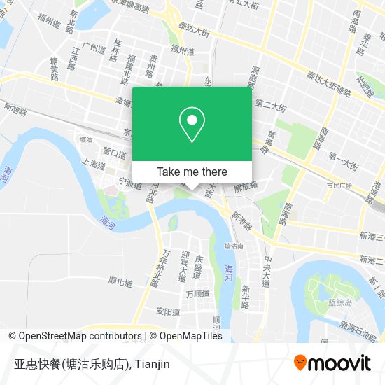 亚惠快餐(塘沽乐购店) map