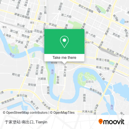 于家堡站-南出口 map