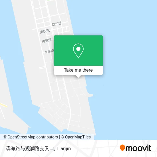 滨海路与观澜路交叉口 map