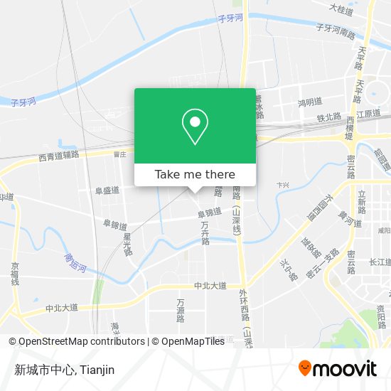 新城市中心 map