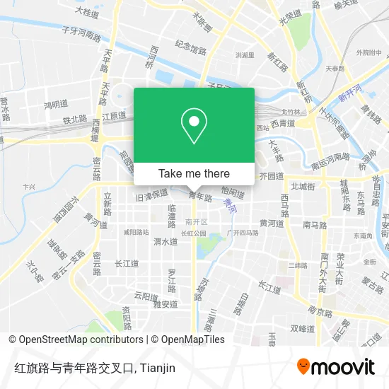 红旗路与青年路交叉口 map