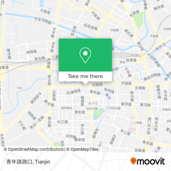 青年路路口 map
