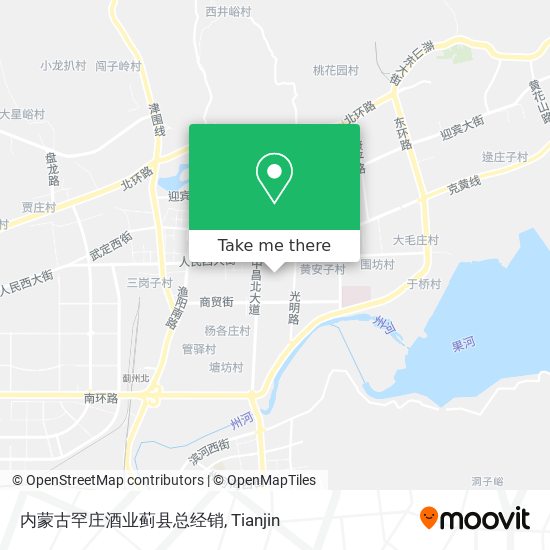 内蒙古罕庄酒业蓟县总经销 map