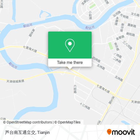 芦台南互通立交 map