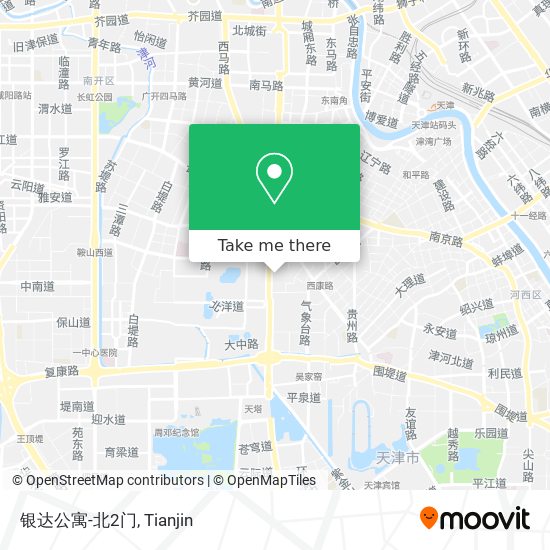 银达公寓-北2门 map