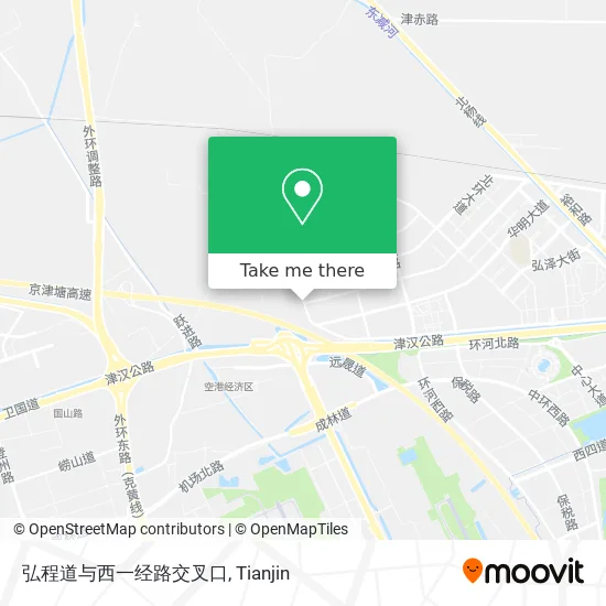 弘程道与西一经路交叉口 map