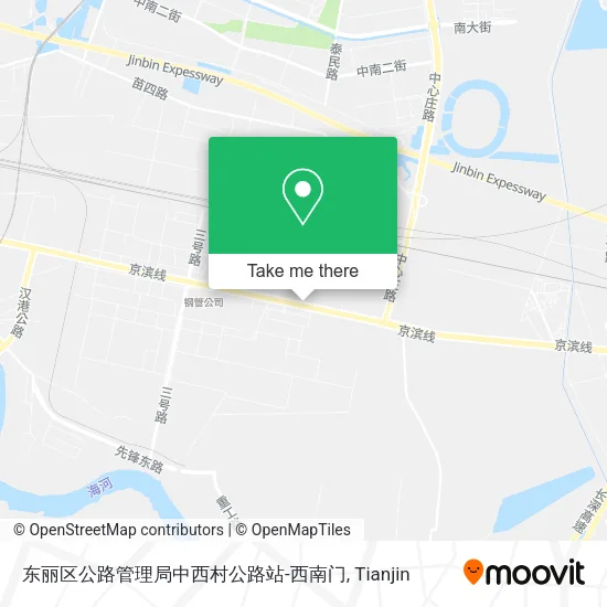 东丽区公路管理局中西村公路站-西南门 map