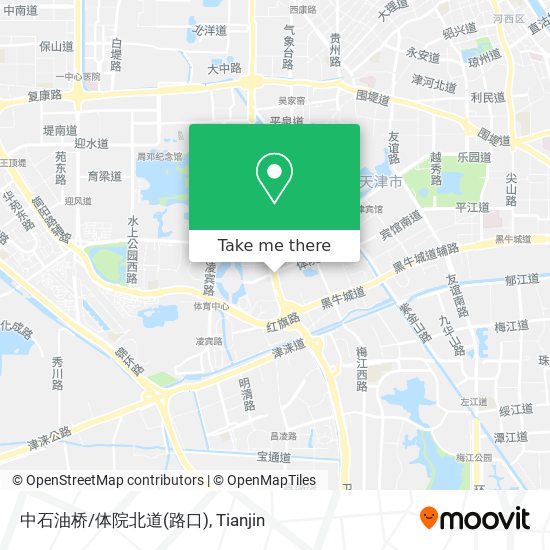 中石油桥/体院北道(路口) map