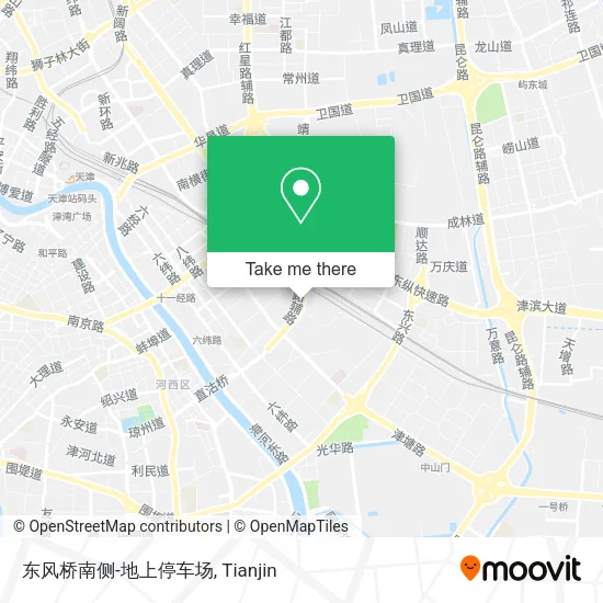 东风桥南侧-地上停车场 map