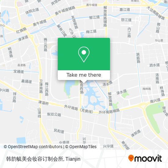 韩韵毓美会妆容订制会所 map