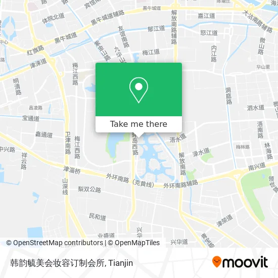 韩韵毓美会妆容订制会所 map