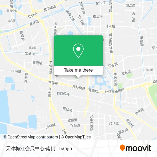 天津梅江会展中心-南门 map