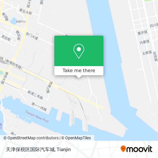 天津保税区国际汽车城 map