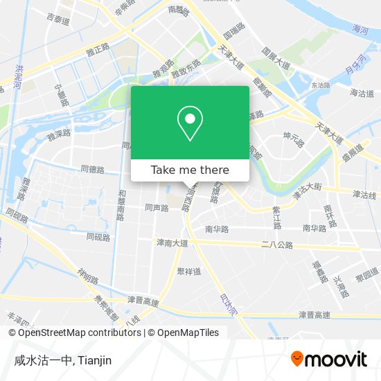 咸水沽一中 map