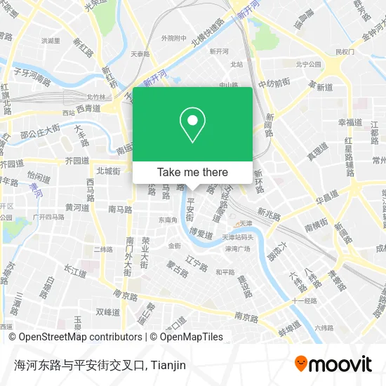 海河东路与平安街交叉口 map