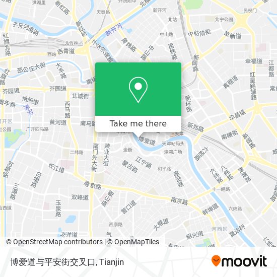 博爱道与平安街交叉口 map