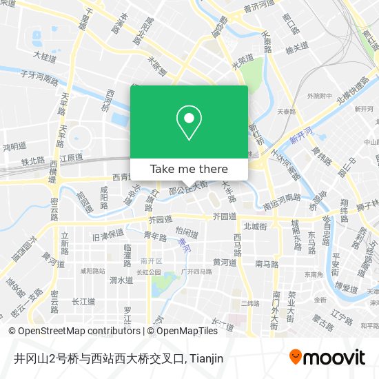 井冈山2号桥与西站西大桥交叉口 map