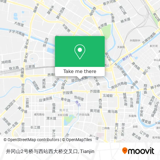 井冈山2号桥与西站西大桥交叉口 map