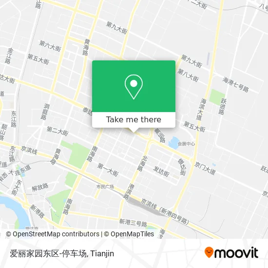 爱丽家园东区-停车场 map